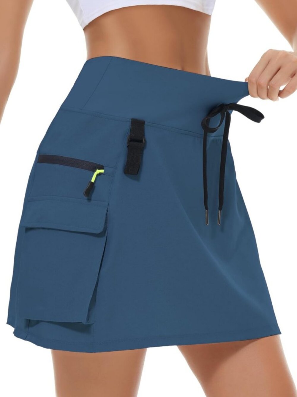 Stylish Women's Hiking Skorts with Zipper Pockets - Versatile Outdoor Cargo